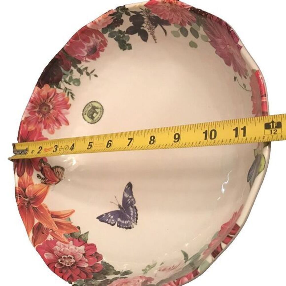 Michel Design Works Melamine Serveware Bistro Bowl Beautiful Melody of Flowers - Picture 8 of 11